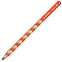 Карандаш чернографитный Stabilo Easygraph, трехгранный с углублениями для пальцев,  для правшей, корпус оранжевый (STABILO 322/03-HB)