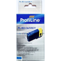 ProfiLine PL-BCI-3e/5/6/CY Совместимый картридж голубой BCI-3eС/BCI-5С/BCI-6С для Canon S400, S450, S4500, S800, S820, S900, i550, i560, i850, i860, i9100, i9900, i9950, BJC-3000, 6000, 8200 (ProfiLine PL-BCI-3e/5/6/CY) Использовать до 2017