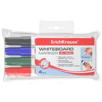 Набор маркеров для доски Erich Krause Whiteboard W-500, набор 4 цвета (Erich Krause EK 12849)