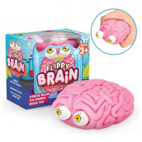 Игрушка-антистресс "Мозг", 8 см, цветная коробка, АССОРТИ, 1TOY, Т23440