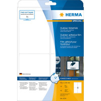 HERMA 9534 outdoor Этикетки самоклеющиеся Полиэстровые А4, 99.1 x 139, цвет: Белый, клей: перманентный, для печати на: лазерных аппаратах, в пачке: 10 листов/40 этикеток