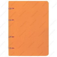 Тетрадь А5 на 4-х кольцах BRAUBERG Оранжевый, 160х215 мм, 80 листов, пластиковая обложка, клетка, 1 шт. (BRAUBERG 403253)