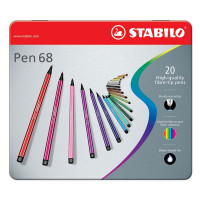 Набор Фломастеров Stabilo Pen 68 20 Цв, Металлический Футляр (STABILO 6820-6)