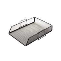 Лоток для бумаг ORANGE PEEL горизонтальный металлический черный, 1 секция (ORANGE PEEL HY63574 BK) Лоток для бумаг ORANGE PEEL горизонтальный металлический черный, 1 секция (ORANGE PEEL HY63574 BK)