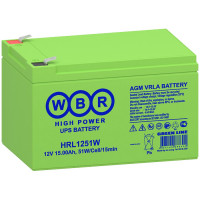 Аккумуляторная батарея WBR HRL1251W (12В / 15Ач, AGM, с высокой энергоотдачей, Клемма: F2, ДхШхВ: 151x98x93, срок службы: 12 лет, вес: 4кг) (WBR HRL1251W_WBR) Аккумуляторная батарея WBR HRL1251W (12В / 15Ач, AGM, с высокой энергоотдачей, Клемма: F2, ДхШхВ: 151x98x93, срок службы: 12 лет, вес: 4кг) (WBR HRL1251W_WBR)