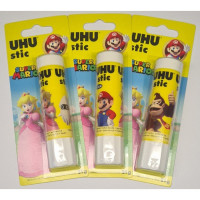 Клей-карандаш UHU Stic 21 гр. Серия Супер Марио, ассорти, блистер, Комплект 3 шт. (UHU 50190 Super Mario Bros. SET3)* Клей-карандаш UHU Stic 21 гр. Серия Супер Марио, ассорти, блистер, Комплект 3 шт. (UHU 50190 Super Mario Bros. SET3)*