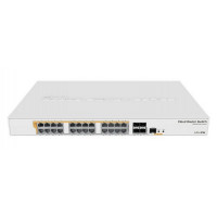 MikroTik CRS328-24P-4S+RM Коммутатор MikroTik CRS328-24P-4S+RM (24 port Gigabit Ethernet router / switch with four 10Gbps SFP+ ports in 1U rackmount case)