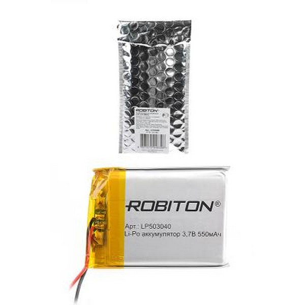 Аккумулятор ROBITON LP503040 3.7В 550мАч PK1 Аккумулятор ROBITON LP503040 3.7В 550мАч PK1
