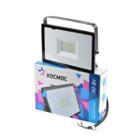 Прожектор КОСМОС K_PR5_LED_30 светодиодный, 30Вт, 6500К, IP65 черный Прожектор КОСМОС K_PR5_LED_30 светодиодный, 30Вт, 6500К, IP65 черный