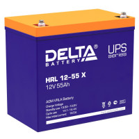 Energon HRL 12-55 X Аккумулятор DELTA HRL 12-55 X, 12 / 55 В / Ач, 229х138х213 мм