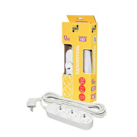 Сетевой удлинитель POWER CUBE PC-3-5M 5м (ПВС 2х0.75), 3 гнезда, 2200Вт, 10А белый BL1 Сетевой удлинитель POWER CUBE PC-3-5M 5м (ПВС 2х0.75), 3 гнезда, 2200Вт, 10А белый BL1