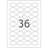 HERMA 4380 (овал) Этикетки самоклеющиеся Бумажные А4, 40.6 x 25.4, цвет: Белый, клей: не перманентный (removable - обладает свойствами стикера), для печати на: струйных и лазерных аппаратах, в пачке: 25 листов/900 этикеток