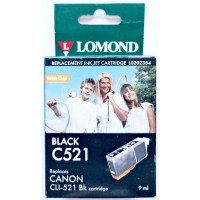 Lomond L0202354 Совместимый картридж черный CLI-521BK для Canon PIXMA iP3600/MP540 (Lomond L0202354) Использовать до 12/2015