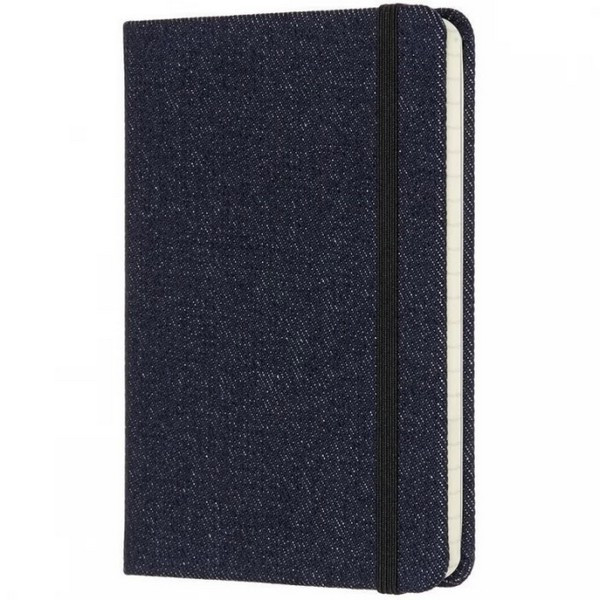 Блокнот Moleskine Limited Edition Denim Large 130 x 210 мм, 192 стр., линейка, темно-синий (Moleskine LCDNB1MM710) *Пятно на обложке