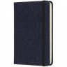 Блокнот Moleskine Limited Edition Denim Large 130 x 210 мм, 192 стр., линейка, темно-синий (Moleskine LCDNB1MM710) *Пятно на обложке