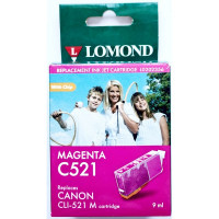 Lomond L0202356 Совместимый картридж пурпурный CLI-521M для Canon PIXMA iP3600/MP540 (Lomond L0202356) Использовать до 12/2015
