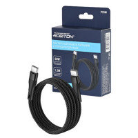 Кабель USB ROBITON P25M USB TYPE-C - USB TYPE-C, Charge&Sync, 60Вт, 1.2м, магнитный, черный BL1 Кабель USB ROBITON P25M USB TYPE-C - USB TYPE-C, Charge&Sync, 60Вт, 1.2м, магнитный, черный BL1
