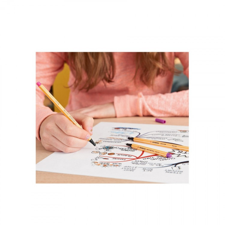 Ручка капиллярная Stabilo Point 88 0,4 мм, 88/41 синий (Stabilo 88/41, 0А-00000353)* Ручка капиллярная Stabilo Point 88 0,4 мм, 88/41 синий (Stabilo 88/41, 0А-00000353)*