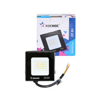 Прожектор КОСМОС K_PR5_LED_20 светодиодный, 20Вт, IP65, 6500K, чёрный Прожектор КОСМОС K_PR5_LED_20 светодиодный, 20Вт, IP65, 6500K, чёрный