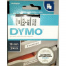 DYMO S0720830 Картридж с лентой DYMO 19 мм х 7м. , пластик, черный на белой ленте