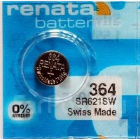 Батарейка RENATA SR621SW 364 (0%Hg) Отрывной блок 1 шт. Батарейка RENATA SR621SW 364 (0%Hg) Отрывной блок 1 шт.
