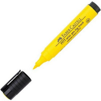 Ручка капиллярная Faber-Castell PITT Artist Pen Big Brush, наконечник B, цвет 107 Cadmium Yellow (167607)