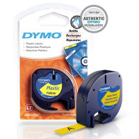 DYMO S0721620 Лента  DYMO для LT-100H 12 ммх4 м , пластиковая, желтая, шрифт черный,  1 шт в блистере