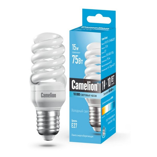 Лампа Camelion LH15-FS-T2-M/842/E27 MINI BL1 Лампа Camelion LH15-FS-T2-M/842/E27 MINI BL1