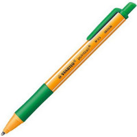 Ручка шариковая автоматическая Stabilo Pointball, 0,5 мм., цвет чернил: Зеленый (STABILO 6030/36)