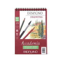 Альбом Fabriano Accademia Disegno Drawing для эскизов, 14.8x21см, 200г/м2, 30л, спираль по короткой стороне (Fabriano 44201421)