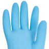 Перчатки МНОГОРАЗОВЫЕ нитриловые LAIMA ГИПОАЛЛЕРГЕННЫЕ, хлопчатобумажное напыление, ПРОЧНЫЕ, размер L (большой), синие, вес 40 г, 604999